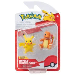 Pokémon Pack de 2 Figuras: Charmander y Pikachu
