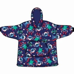 Poncho Lilo y Stitch adulto Navidad