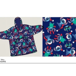 Poncho Lilo y Stitch adulto Navidad
