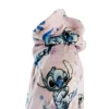 Poncho Stitch rosa franela