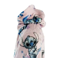 Poncho Stitch rosa franela