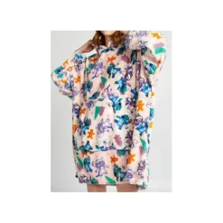 Poncho Stitch rosa infantil