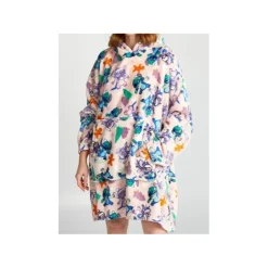 Poncho Stitch rosa infantil
