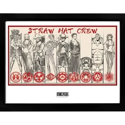 Poster enmarcado Piratas Sombrero de Paja One Piece