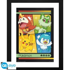 Poster Enmarcado Pokémon Scarlet & Violet Starters 30x40cm
