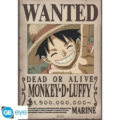 Poster Maxi One Piece 91.5x61 Wanted Luffy