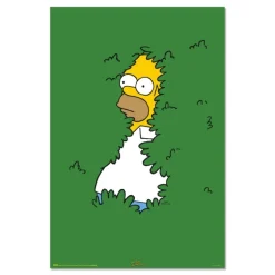 Póster de The Simpsons Homer en Arbusto 61 x 91,5 cm