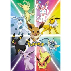 Póster Eevee Evolution Pokemon 61 x 91 cm