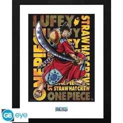 Póster Enmarcado de One Piece: Luffy en Wano 30x40cm