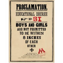 Póster Proclamación No.31 Harry Potter