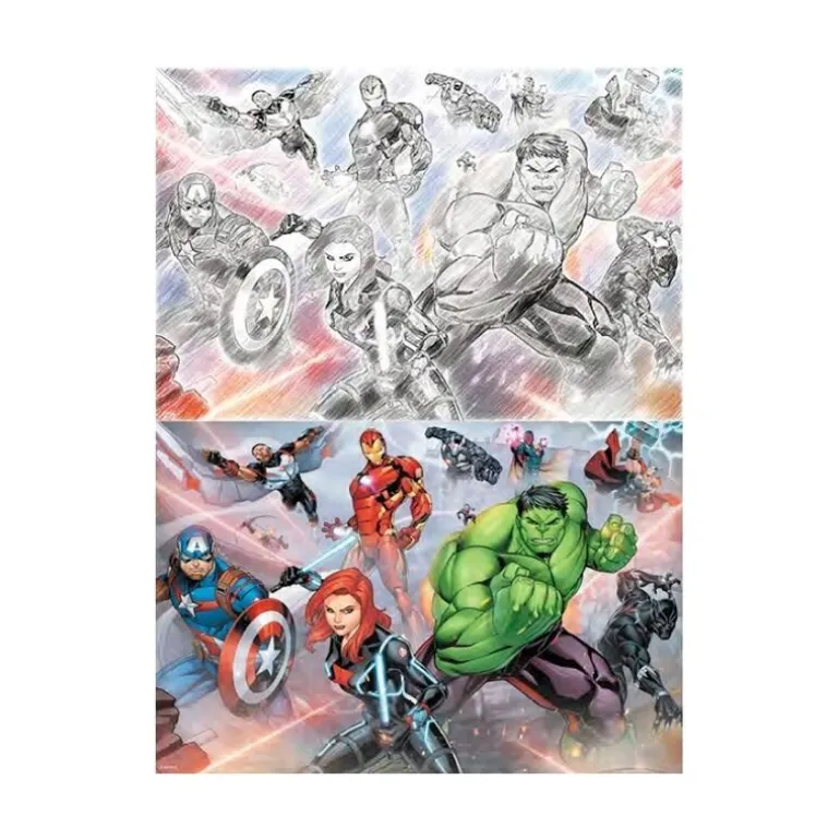 Puzzle para rascar Prime 3D Marvel 150 piezas