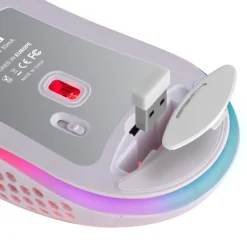 Ratón Gaming Inalámbrico Mars Gaming MMW3 Blanco