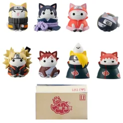 Set 8 Figuras Megahouse Naruto Shippuden Nyaruto! Battle vs Akatsuki
