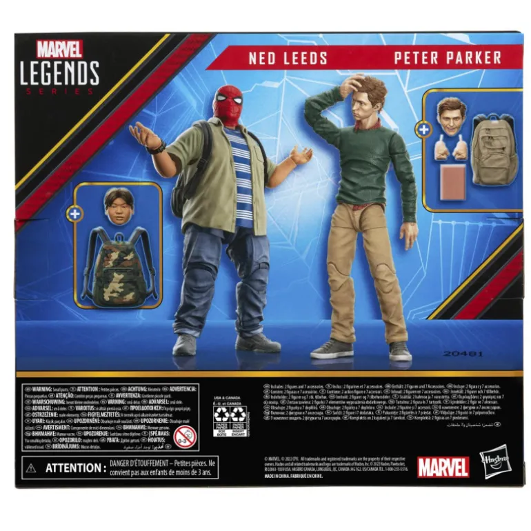 Set 2 Figuras Spider-Man Peter Parker Y Ned Leeds
