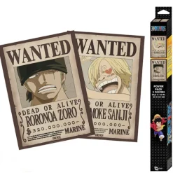 Set 2 posters chibi One Piece Wanted Zoro & Sanji