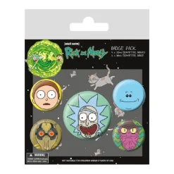 Set Chapas Rick & Morty Caras