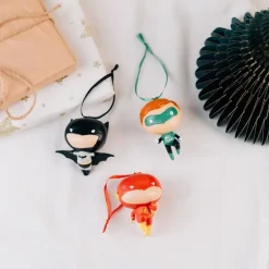 Set De 3 Adornos De Navidad Dc Comics