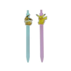 Set de 2 bolígrafos Pokemon con clip decorativo