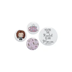 Set de 4 chapas Rachel Friends