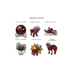 Set de 6 Pins de Marvel Deadpool