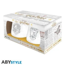 Set de 2 Vasos Harry Potter Ravenclaw y Hufflepuff 300ml