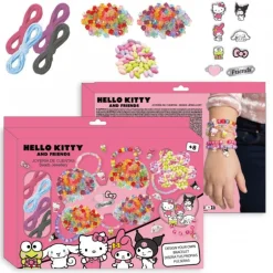 Set de Belleza DIY Pulsera Hello Kitty Multicolor