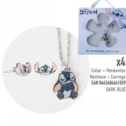 Set de Bisutería Stitch Disney - Collar y Pendientes