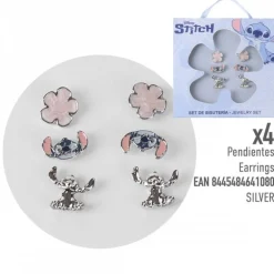Set de Bisutería Stitch Disney - Collar y Pendientes