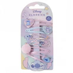 Set de Clips para el Pelo de Stitch, 6 Piezas, Disney