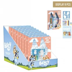 Set de Cuadernos Bluey Multicolor con Accesorios Infantiles
