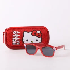 Set de Gafas de Sol y Funda Hello Kitty Rojo