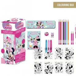 Set de Papelería Coloreable Minnie Mouse para Niños, Multicomposición