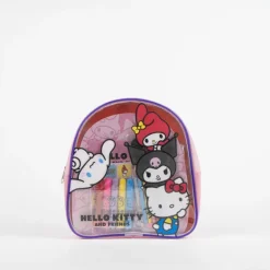 Set de Papelería Coloreable Hello Kitty con Mochila
