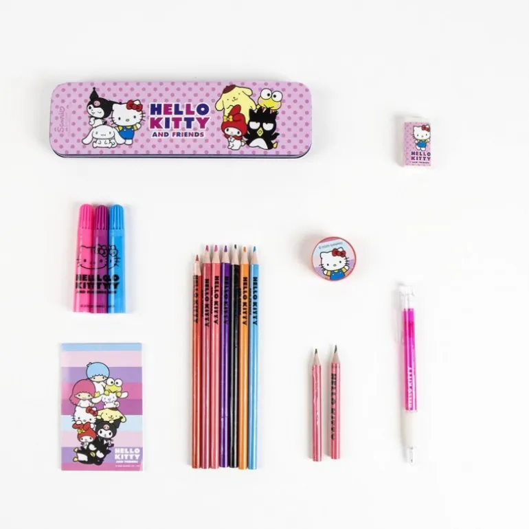 Set de Papelería Coloreable Hello Kitty para Niños