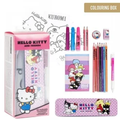 Set de Papelería Coloreable Hello Kitty para Niños