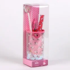 Set de papelería con portalápices de Minnie Mouse multicolor