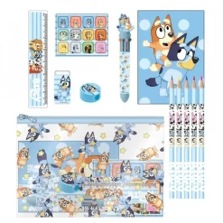 Set de Papelería Escolar Bluey con Estuche y Útiles
