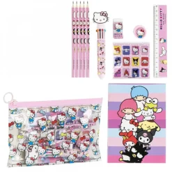 Set de Papelería Escolar Hello Kitty Rosa