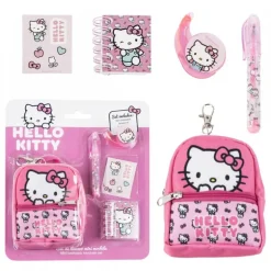 Set de Papelería Hello Kitty con Minimochila Multicolor