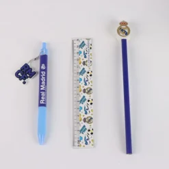 Set de Papelería Portalápices Real Madrid Multicolor