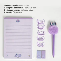 Set de papelería Stitch Disney