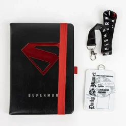 Set de Papelería Superman con Lanyard y Cuaderno