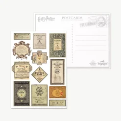 Set de postales Hogwarts Harry Potter Minalima