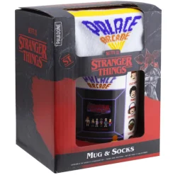 Set de Taza y Calcetines Stranger Things Palace Arcade