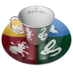 Set de Taza y Plato de Café Harry Potter Hogwarts