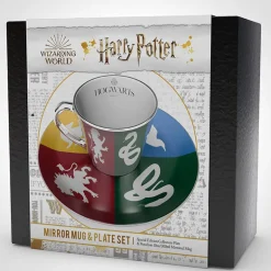 Set de Taza y Plato de Café Harry Potter Hogwarts