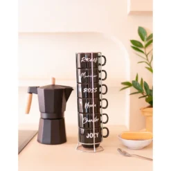 Set de Tazas Apilables Friends Frases