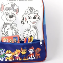 Set DIY Mochila Paw Patrol Color Azul 100% Poliéster