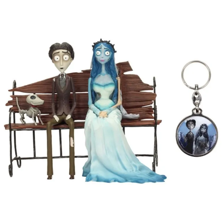 Set Figuras The Corpse Bride + Llavero Metálico