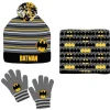 SET GORRO-BRAGA-GUANTES NIÑO BATMAN 52-54